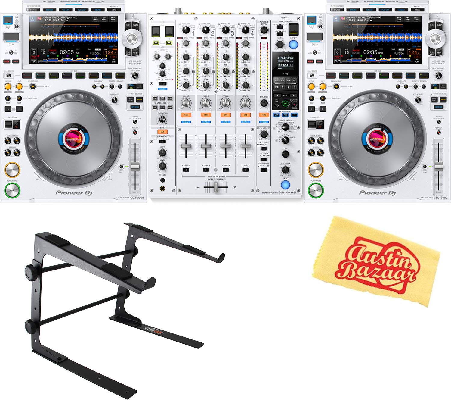 Pioneer CDJ-3000 Professional DJ Multi Player Bundle with 2 x CDJ